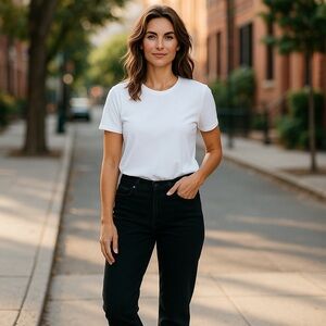 🖤 DSTLD Black Straight-Leg Jeans | Size 33 x 30 | NWT | Made in LA